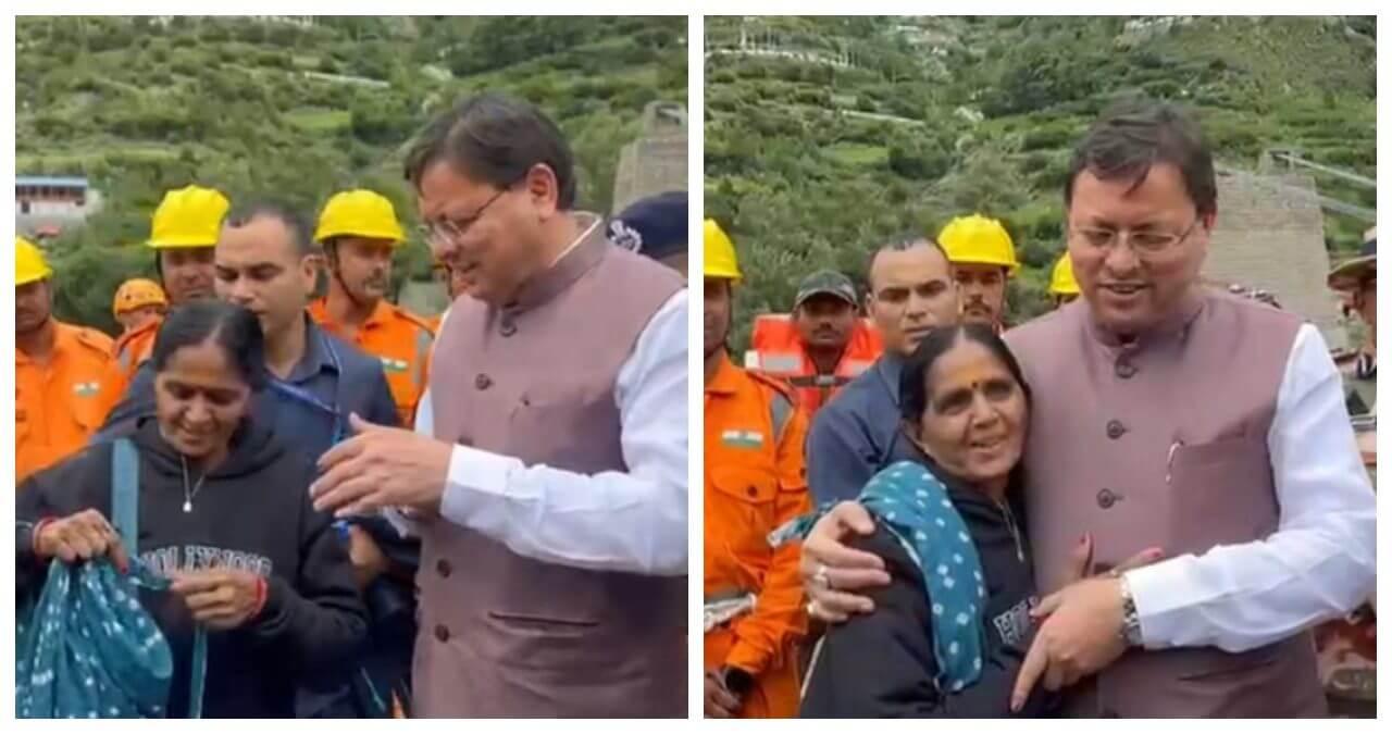 आपदा में उपजा भाईचारे का भाव,फंसी महिला ने दुपट्टे से बनाई राखी, सीएम धामी की कलाई पर बांध कर किया भावुक