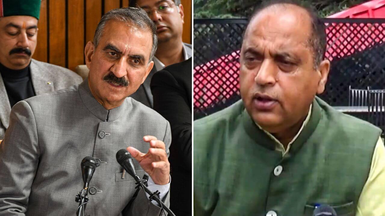 बिहार प्रचार पर निकले सुक्खू पर जयराम का वार, बोले- आपदा में प्रदेश छोड़ चुनाव देखने गए सीएम