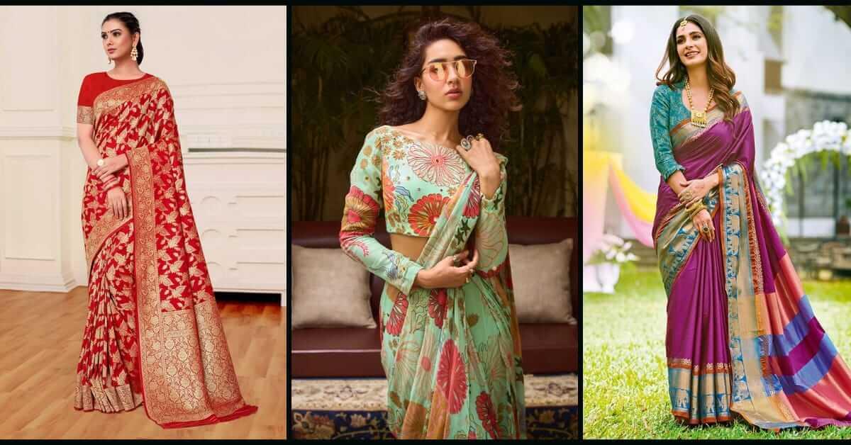 नई नवेली दुल्हन के लिए ट्रेंडी साड़ी डिजाइन, हर कोई करेगा तारीफ