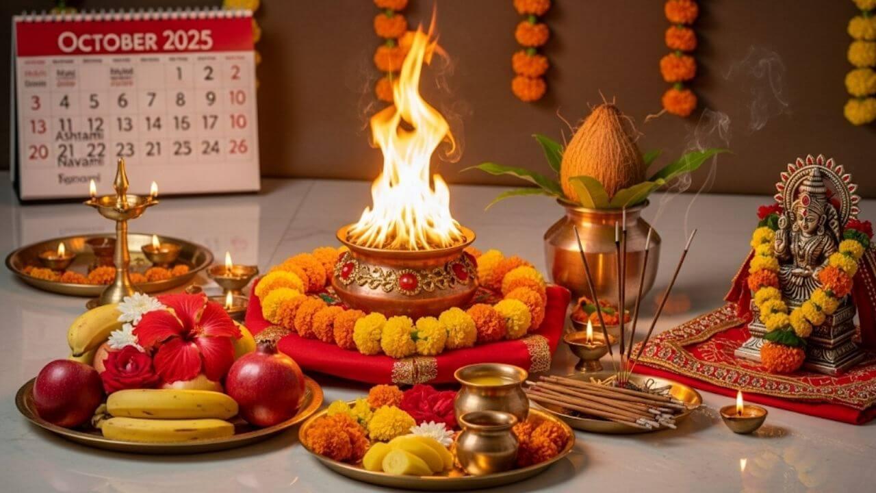 अष्टमी या नवमी कब करें हवन? जानें शुभ मुहूर्त, सामग्री और आसान विधि