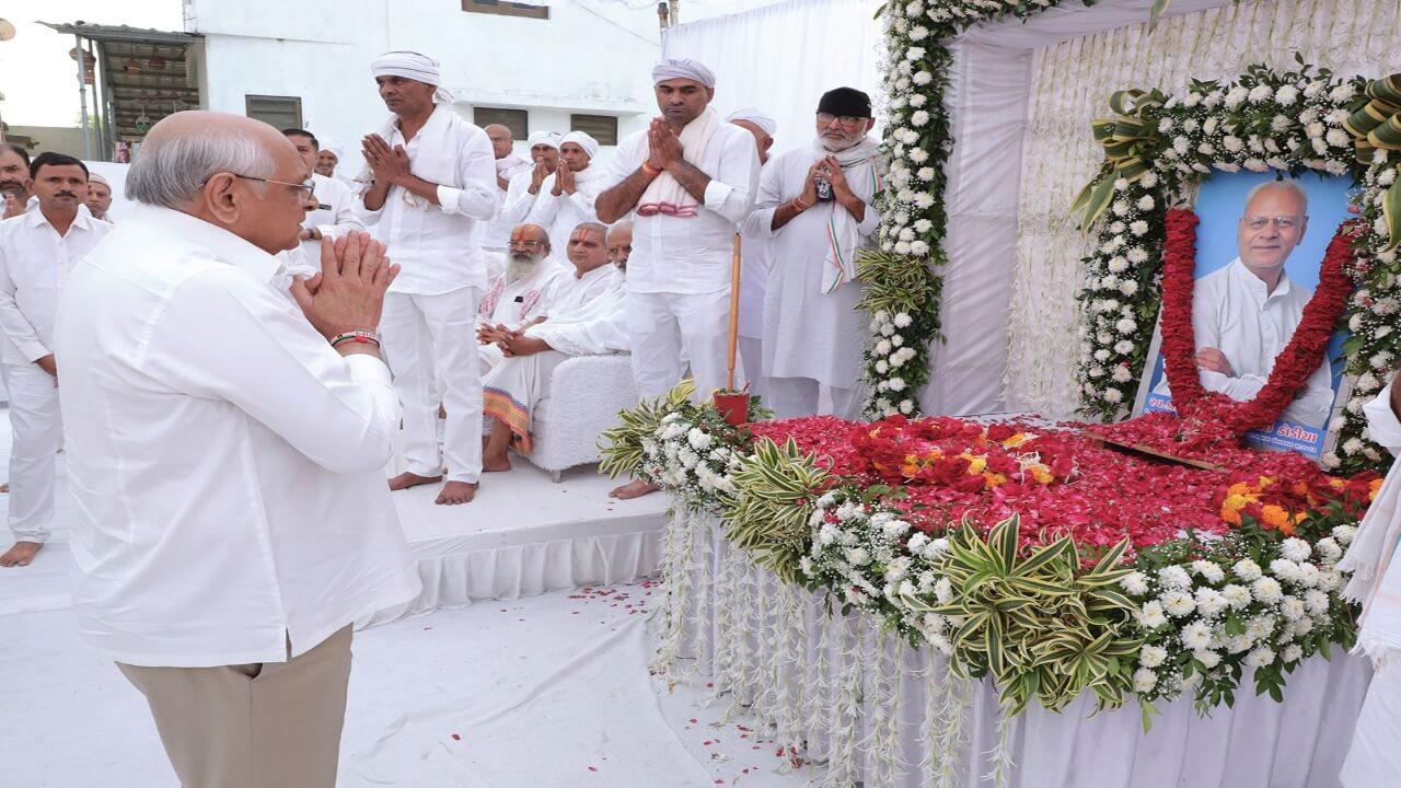 सीएम भूपेंद्र पटेल ने पूर्व विधायक वजुभाई डोडिया को दी श्रद्धांजलि, कुछ ऐसे किया याद