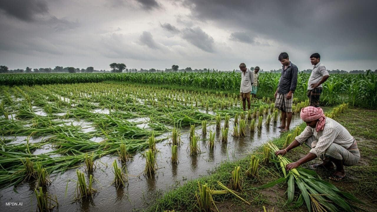 मध्य प्रदेश में फिर बरसी आफत की बारिश: कटाई से पहले ही बर्बाद हुई धान-मक्का की फसलें, किसानों की बढ़ी चिंता