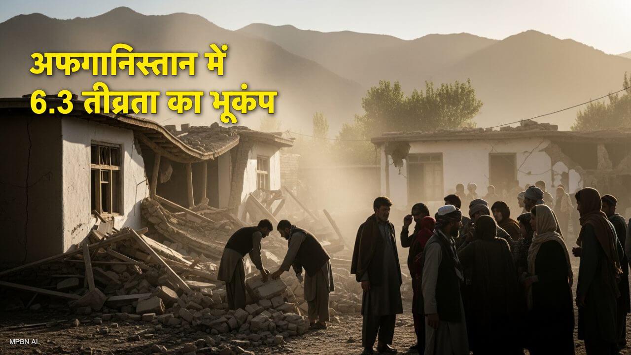 अफगानिस्तान में 6.3 तीव्रता का शक्तिशाली भूकंप, 7 लोगों की मौत और 150 से ज्यादा घायल