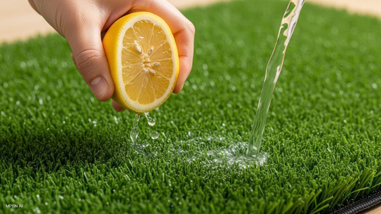 ग्रास मैट की गंदगी-बदबू गायब! नींबू-पानी का घोल मिनटों में दिखाएगा असर