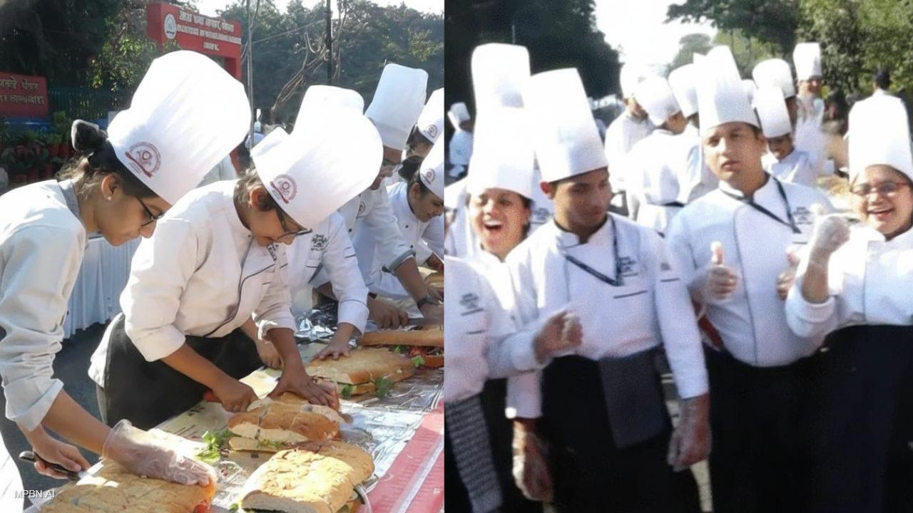 भोपाल में तैयार हुआ 269.9 फीट का विशाल सैंडविच, सिर्फ 7 मिनट 26 सेकेंड में बना नया वर्ल्ड रिकॉर्ड