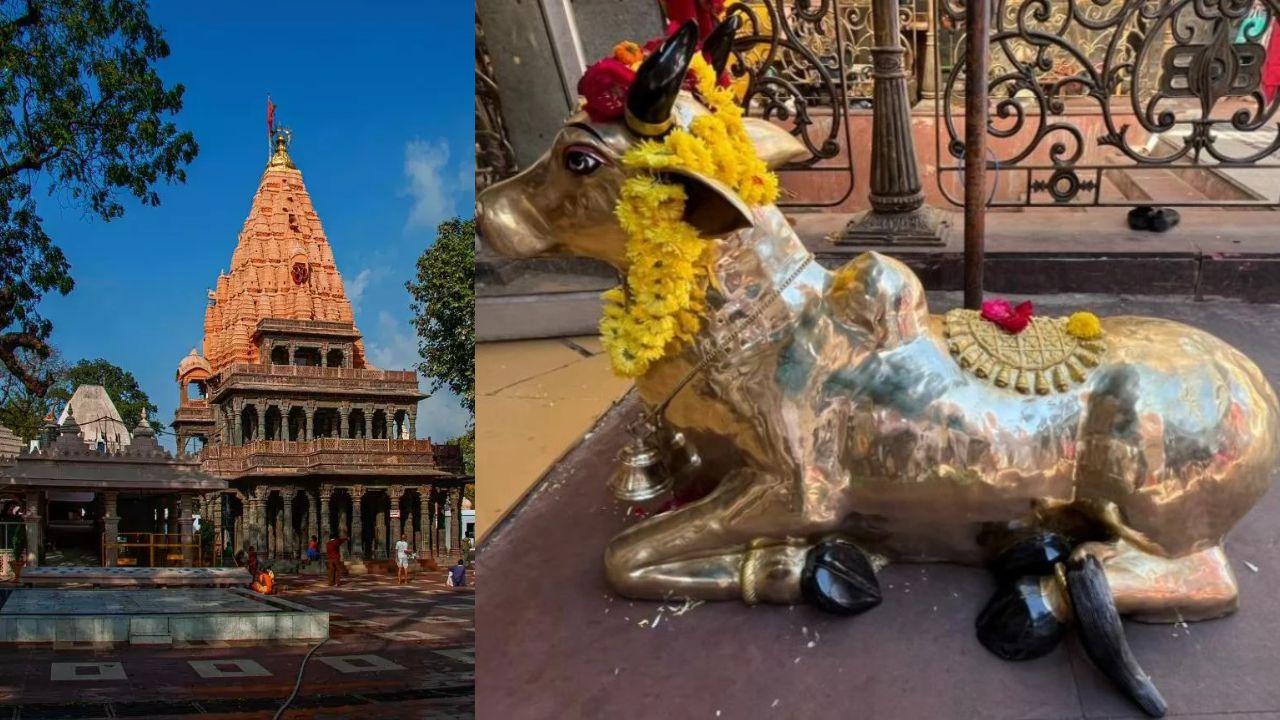 उज्जैन महाकाल मंदिर में अनोखी भेंट, 111 किलो पीतल के नंदी को देख भावुक हुए श्रद्धालु