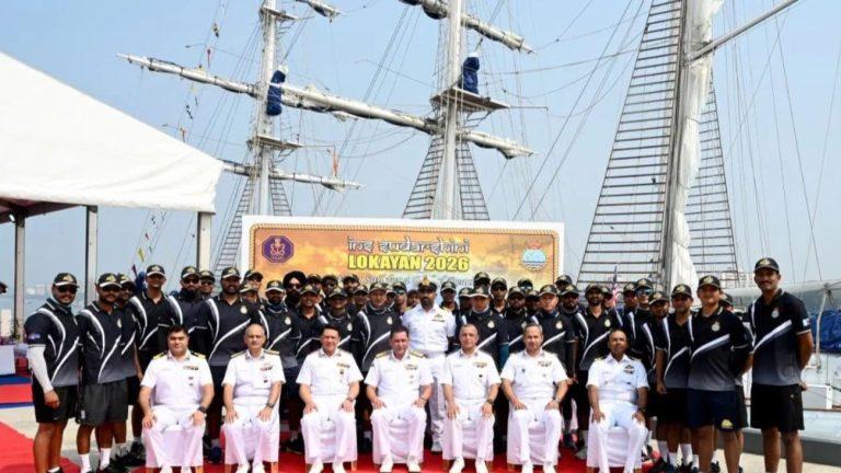 कोच्चि से ‘लोकायन 26’ अभियान शुरू, INS सुदर्शिनी 10 महीने में 13 देशों की करेगा यात्रा