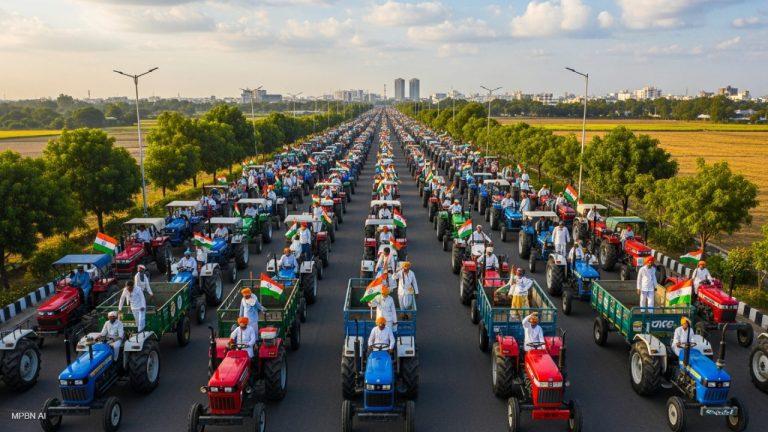 भोपाल में आज किसानों की ऐतिहासिक महा-रैली, 1101 ट्रैक्टरों को CM मोहन यादव दिखाएंगे हरी झंडी
