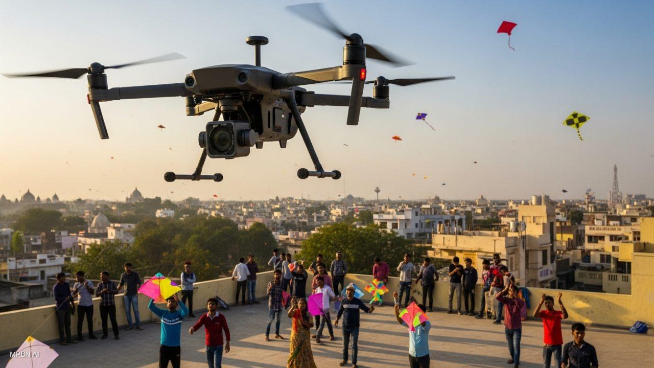 इंदौर में चाइनीज मांझे पर बड़ी कार्रवाई, ड्रोन से निगरानी कर पतंगबाजों पर दर्ज होंगे केस