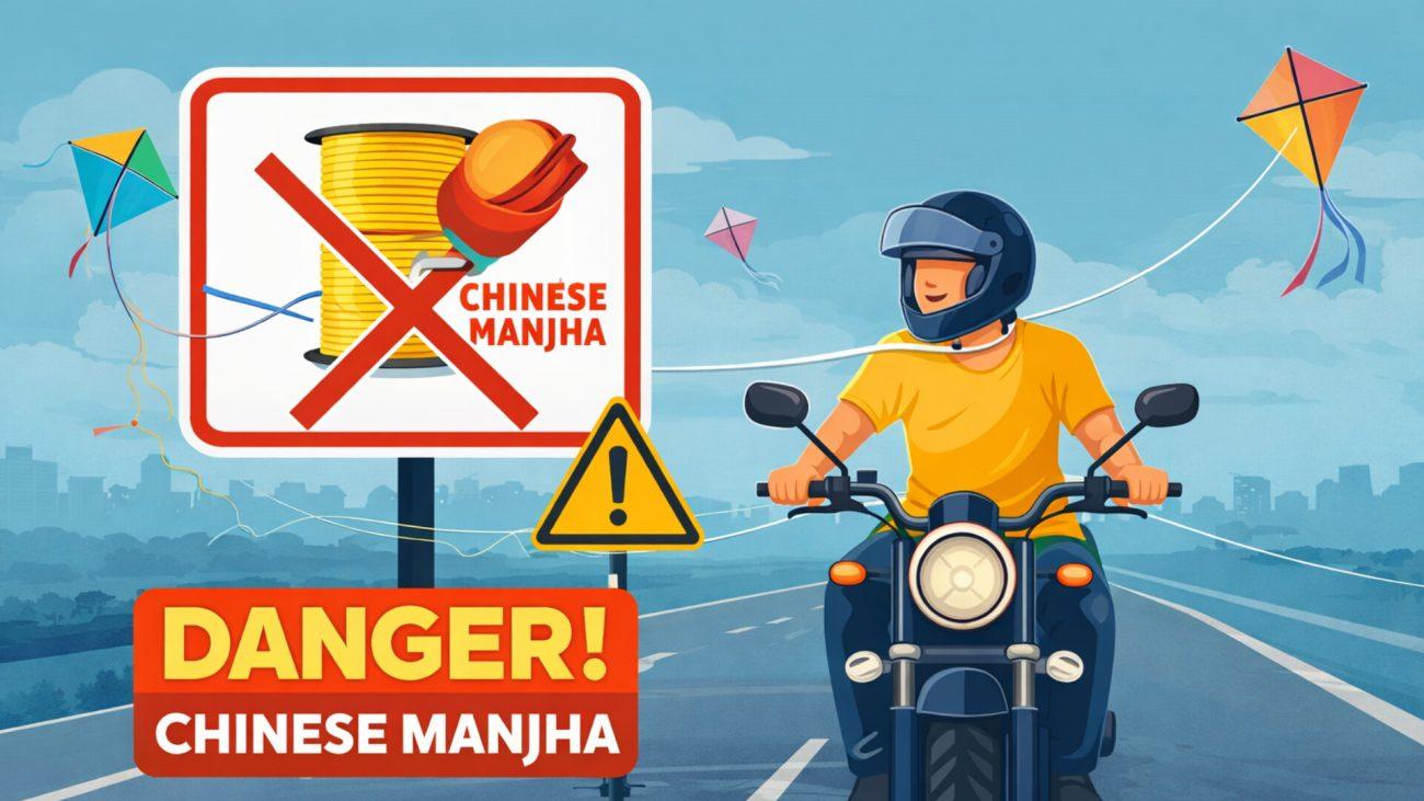 मकर संक्रांति 2026: इंदौर पुलिस की सख्त एडवाइजरी, चीनी मांझे की बिक्री पर रोक, बाइकर्स को विशेष हिदायत