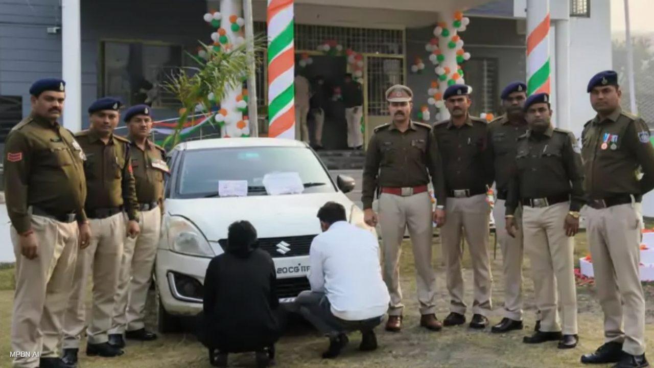 दमोह में दहशत फैलाने वाले दो आरोपी दबोचे गए, अवैध पिस्टल-कट्टा और कार जब्त