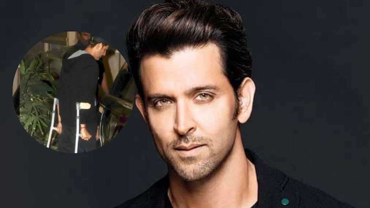 ऋतिक रोशन को क्या हो गया? वॉकिंग स्टिक के सहारे चलते दिखे एक्टर, फैंस घबराए