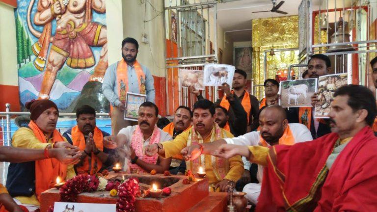 भोपाल गौमांस मामला : कांग्रेस ने नगर निगम का घेराव कर की बुलडोजर चलाने की मांग, सरकार पर संरक्षण का आरोप