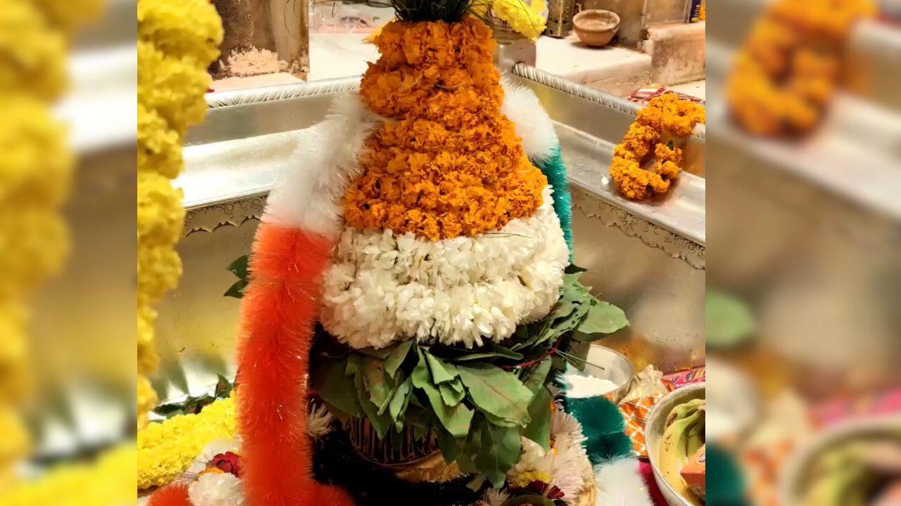 77वें गणतंत्र दिवस पर काशी विश्वनाथ धाम में शिवभक्ति के साथ देशभक्ति का भी नजारा, तिरंगे के रंगों वाले फूलों से हुआ शिवलिंग का श्रृंगार