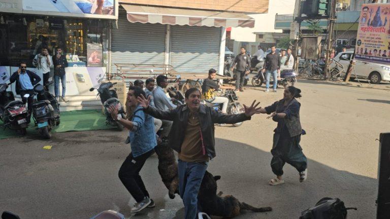 हॉरर थ्रिलर फिल्म के लिए भोपाल बना खास लोकेशन, शूटिंग के लिए बैरागढ़ मार्केट पहुंचे बॉलीवुड सितारे, एक्टर्स को देखने उमड़ी भीड़