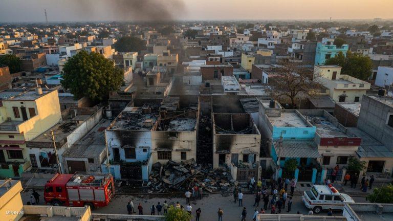 उज्जैन में फ्रिज फटते ही मचा हड़कंप, आग में स्वाहा हुए चार मकान