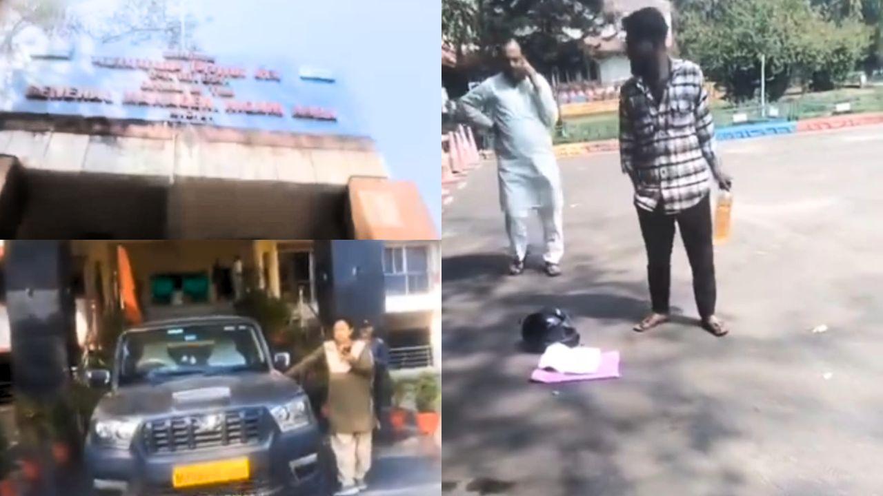 ठेका कंपनी की ‘प्रताड़ना’ से तंग युवक पेट्रोल लेकर पहुंचा जीएम ऑफिस, आत्मदाह की चेतावनी से मचा हड़कंप