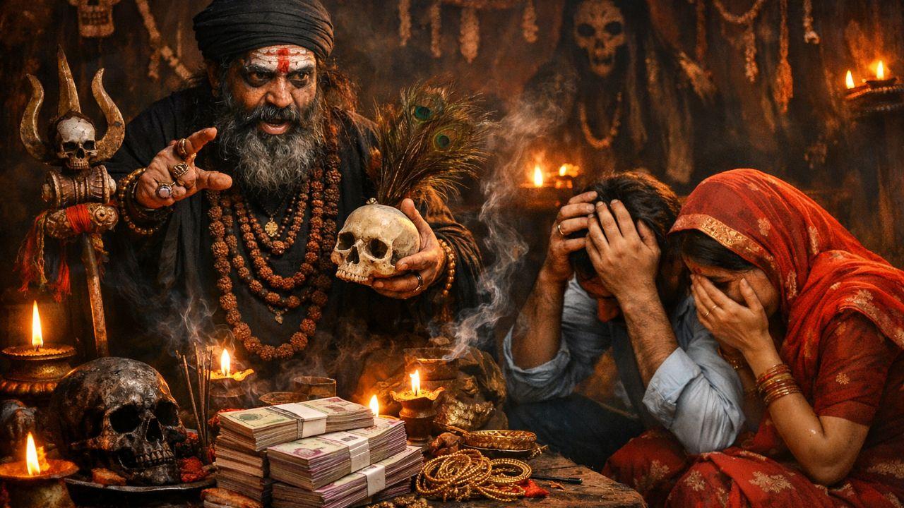 खंडवा में ढोंगी बाबा की ठगी: भूत भगाने के नाम पर दंपति से 2.30 लाख ऐंठे