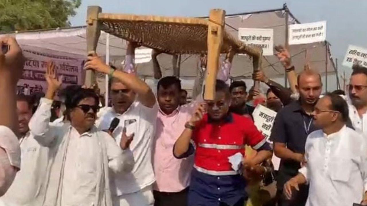 कोरबा में जनता कांग्रेस अध्यक्ष अमित जोगी का खटिया खड़ी आंदोलन कुछ घंटों में समाप्त, BALCO प्रबंधन द्वारा 3 मांगें मानने का किया दावा