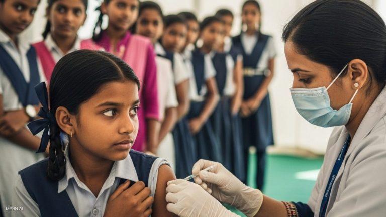 मध्य प्रदेश में HPV टीकाकरण अभियान,  1 लाख से ज्यादा किशोरियों को लगा सर्वाइकल कैंसर से बचाव का टीका