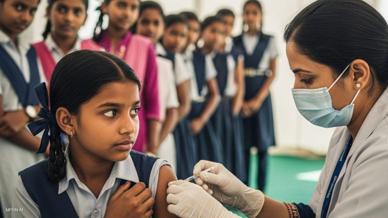 मध्य प्रदेश में HPV टीकाकरण अभियान,  1 लाख से ज्यादा किशोरियों को लगा सर्वाइकल कैंसर से बचाव का टीका