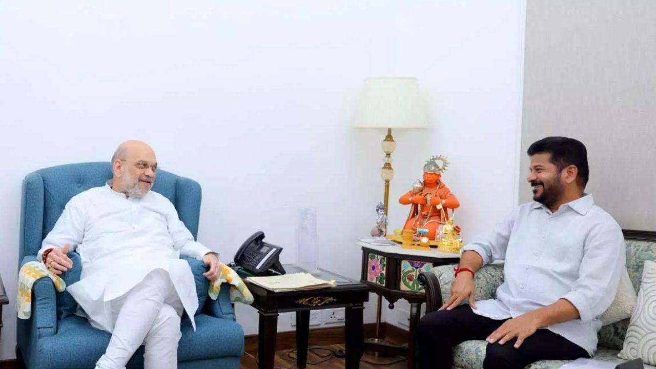 तेलंगाना में IPS अफसरों की कमी, दिल्ली में मुख्यमंत्री रेवंत रेड्डी ने अमित शाह से की मुलाकात, इन मुद्दों पर हुई चर्चा