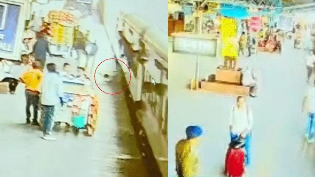 उज्जैन स्टेशन पर चलती ट्रेन में फिसले यात्री को RPF जवान ने बचाया, खाने का सामान लेने उतरा था, चढ़ते वक्त फिसला पैर