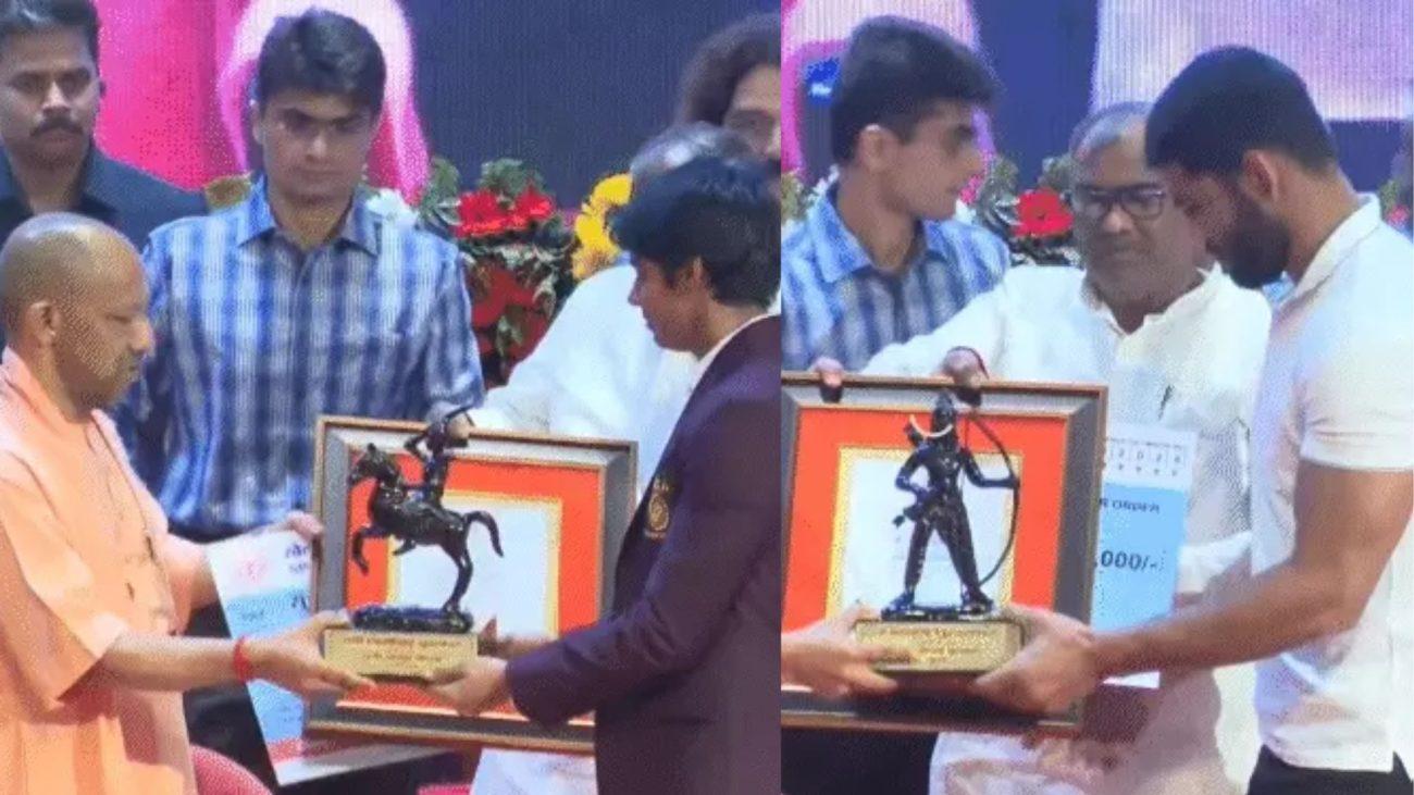 CM योगी ने 5 खिलाड़ियों को जॉइनिंग लेटर सौंपे, क्रिकेटर रिंकू सिंह नहीं पहुंचे, CM योगी बोले – ‘कैंप में बिजी हैं’