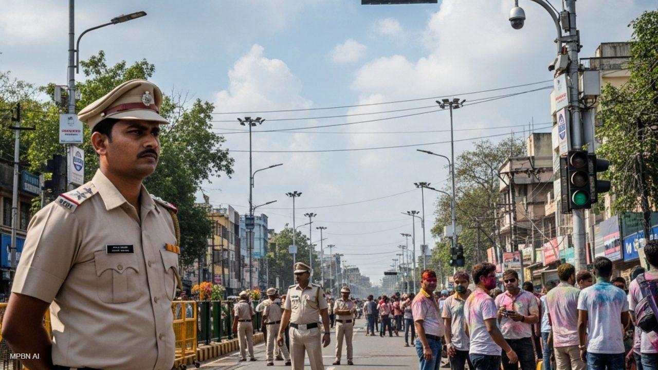 रायपुर में होली पर सख्त पहरा! हर 1.5 KM पर पुलिस, गली-गली में निगरानी
