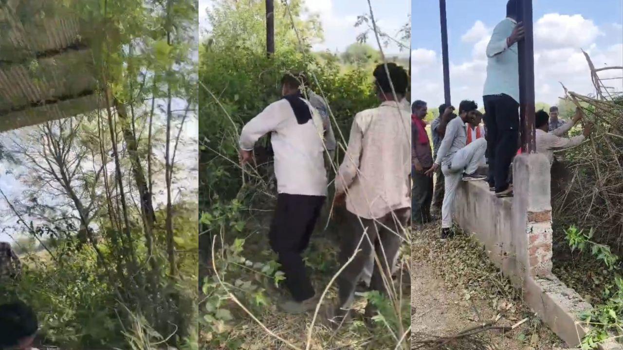 श्मशान बना जंगल, अंतिम संस्कार से पहले ग्रामीणों को करनी पड़ी सफाई, सरपंच दे रहे ये दलील