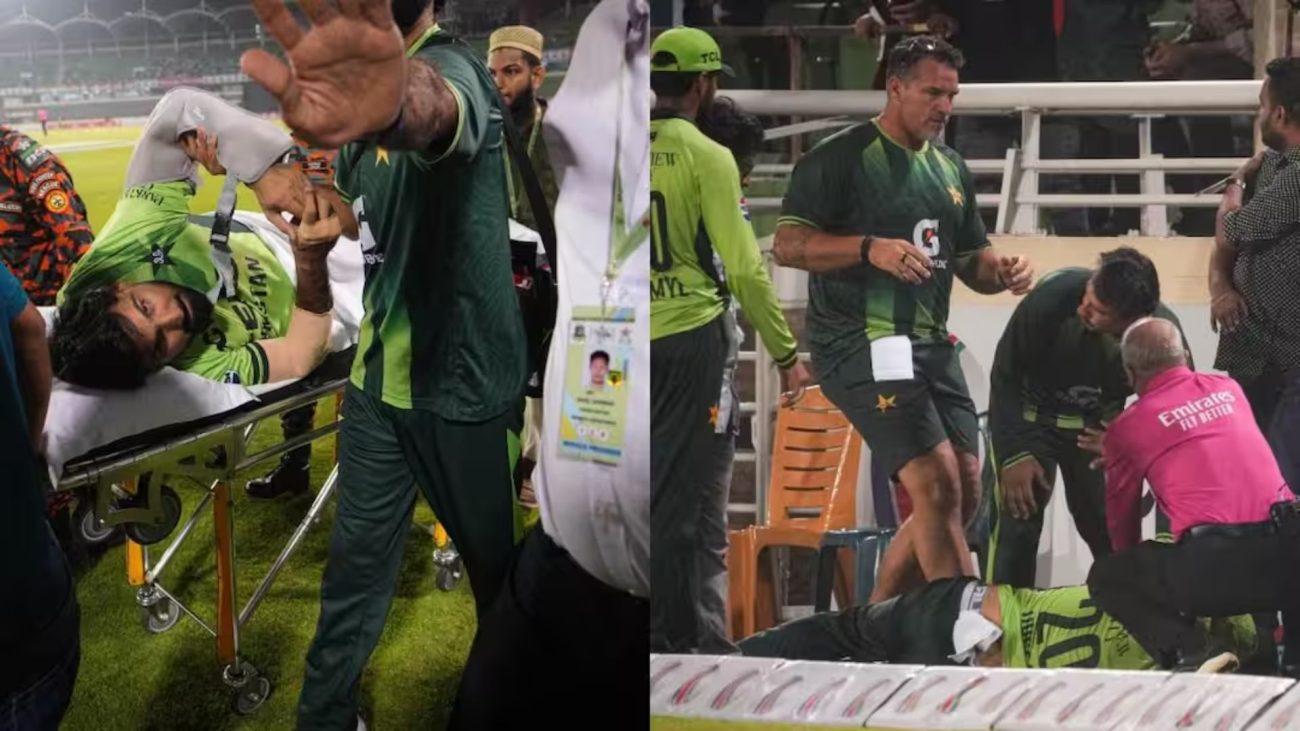 पाकिस्तान का ये खिलाड़ी फील्डिंग के दौरान विज्ञापन बोर्ड से टकराया, कंधे में गंभीर चोट के बाद अस्पताल में भर्ती