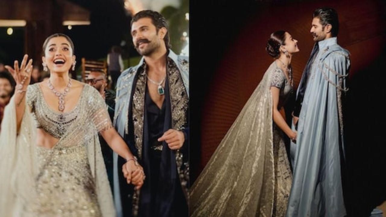 संगीत सेरेमनी में फेयरीटेल अंदाज में नजर आए विजय-रश्मिका, सोशल मीडिया पर शेयर की तस्वीरें