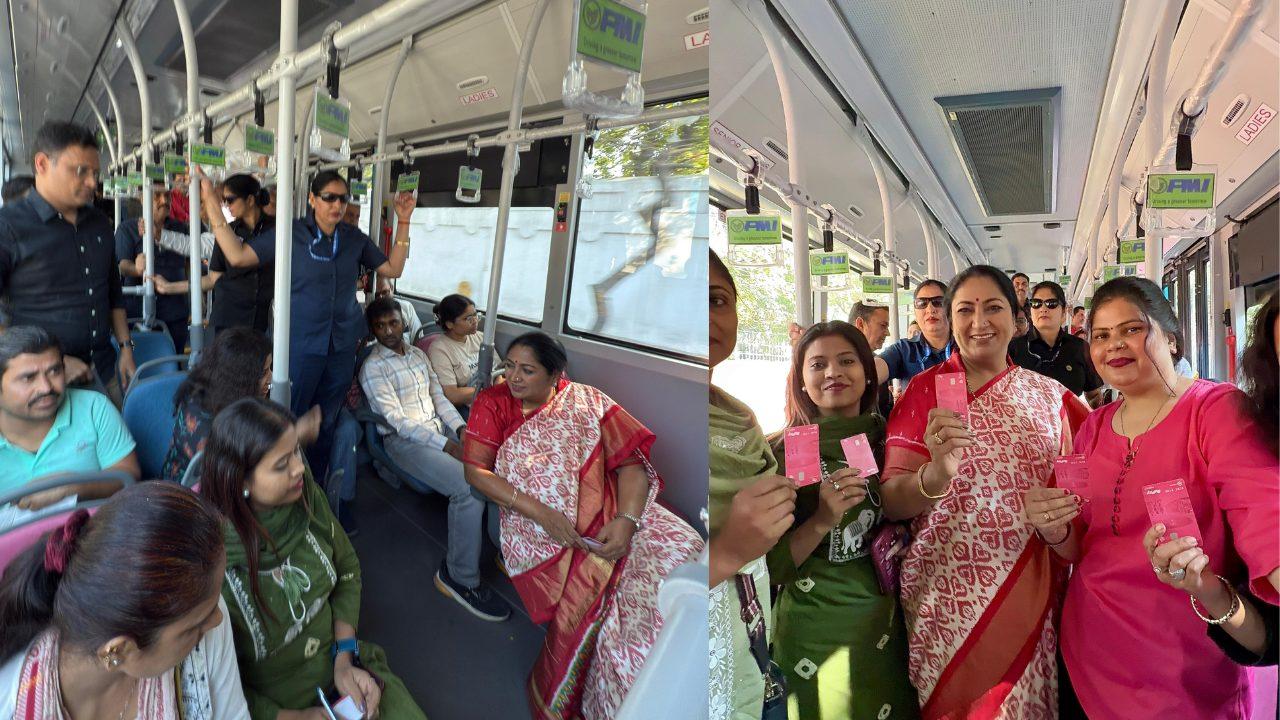 सीएम रेखा गुप्ता ने सहेली पिंक NCMC कार्ड के साथ बस में किया सफर, महिलाओं से की ये खास अपील, सोशल मीडिया पर शेयर की तस्वीरें