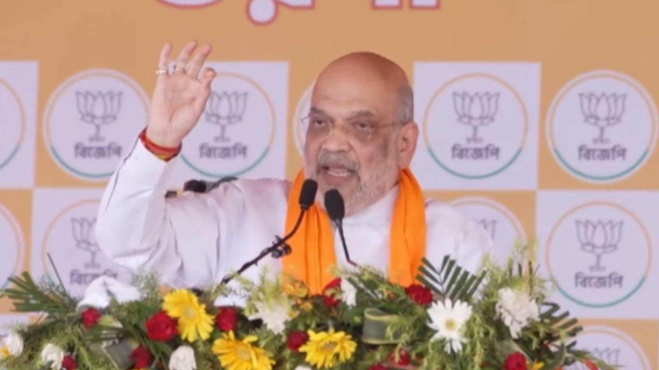 पश्चिम बंगाल के बांकुड़ा में गरजे अमित शाह, ममता बनर्जी पर साधा निशाना, बोले- भाजपा सरकार आते ही खत्म होगा सिंडिकेट राज