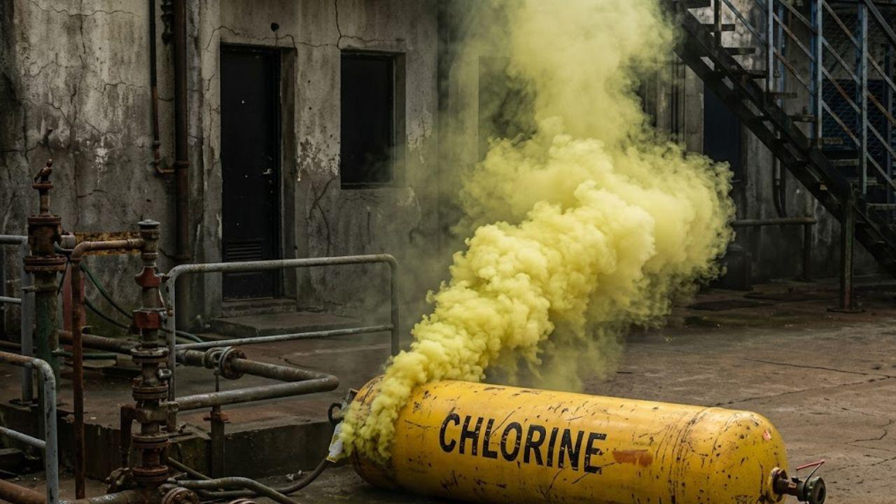 वाटर फिल्टर प्लांट में क्लोरीन गैस लीक, 7 कर्मचारियों समेत 49 लोग बीमार, कई ऑक्सीजन सपोर्ट पर