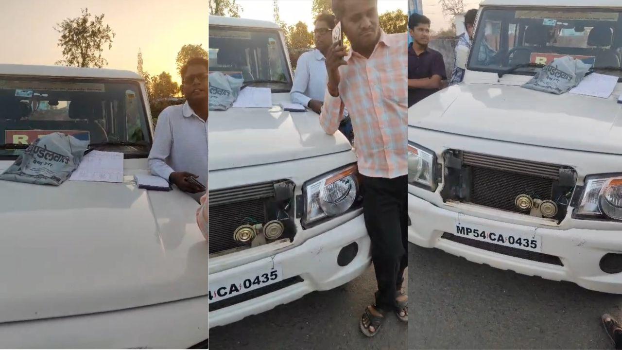 जिस गाड़ी से RTO स्टाफ काट रहा था चालान, वही वाहन उड़ा रहा नियमों की धज्जियां, सोशल मीडिया पर वीडियो वायरल