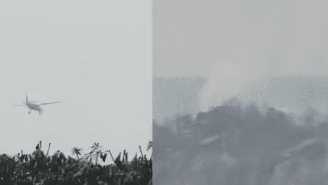 छत्तीसगढ़ के जशपुर में बड़ा विमान हादसा, पहाड़ से टकराया चार्टर्ड प्लेन, आसमान में उठा धुएं का गुबार, जांच में जुटा प्रशासन