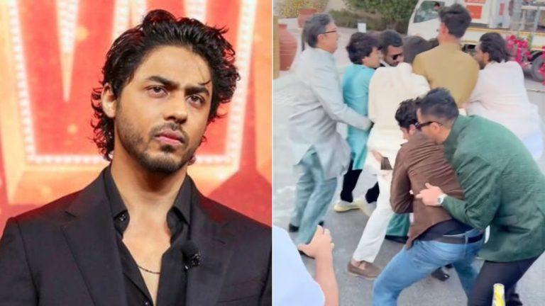 शादी में दोस्त का जूता बचाते दिखे आर्यन खान, जमकर की मस्ती, वीडियो वायरल