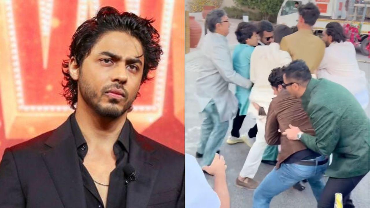 शादी में दोस्त का जूता बचाते दिखे आर्यन खान, जमकर की मस्ती, वीडियो वायरल