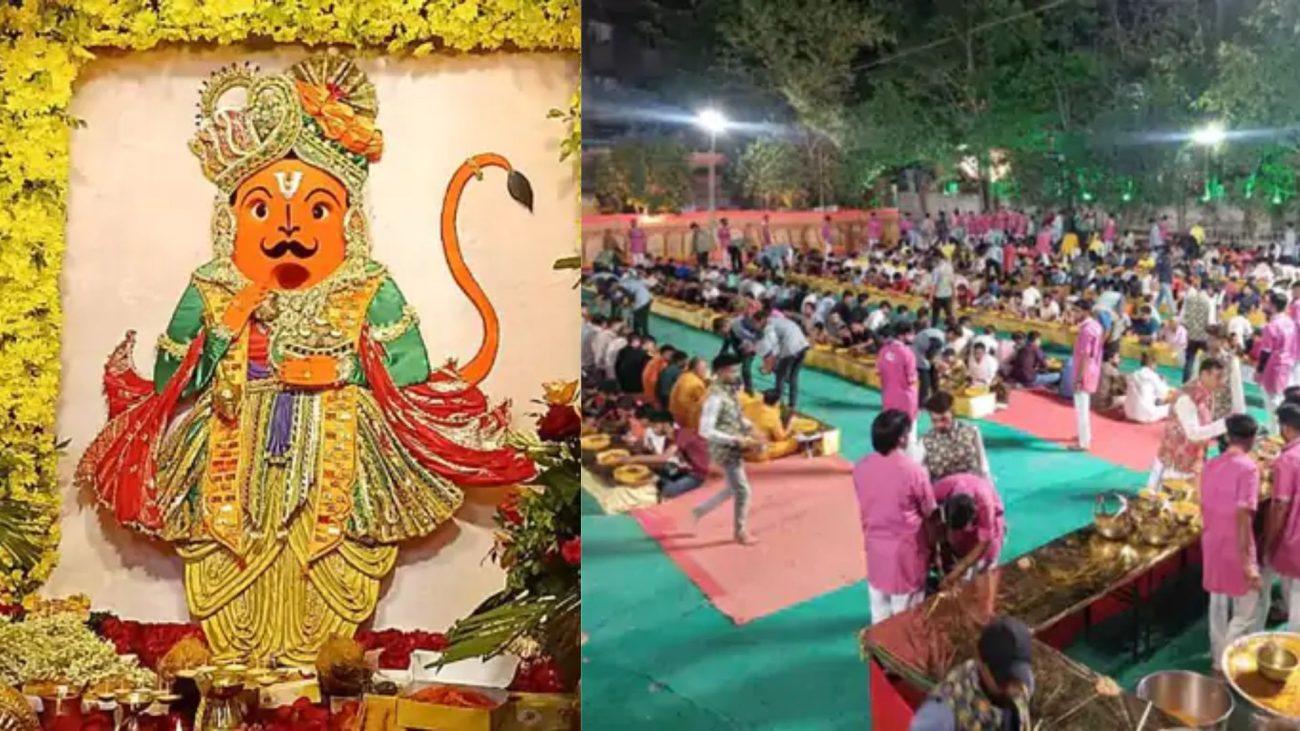 इंदौर के रणजीत हनुमान मंदिर में 7 अप्रैल को 80 हजार भक्तों के लिए महाभोज, इस बार होगा चलित भंडारा