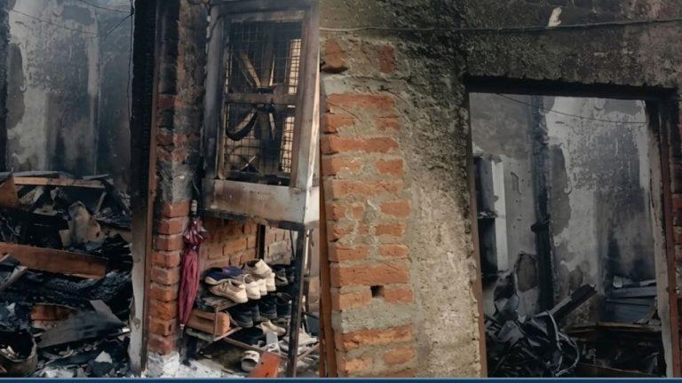 पत्नी के मायके जाते ही बिगड़ा पति का गुस्सा! अपने ही घर में लगा दी आग, धमाके से दहशत