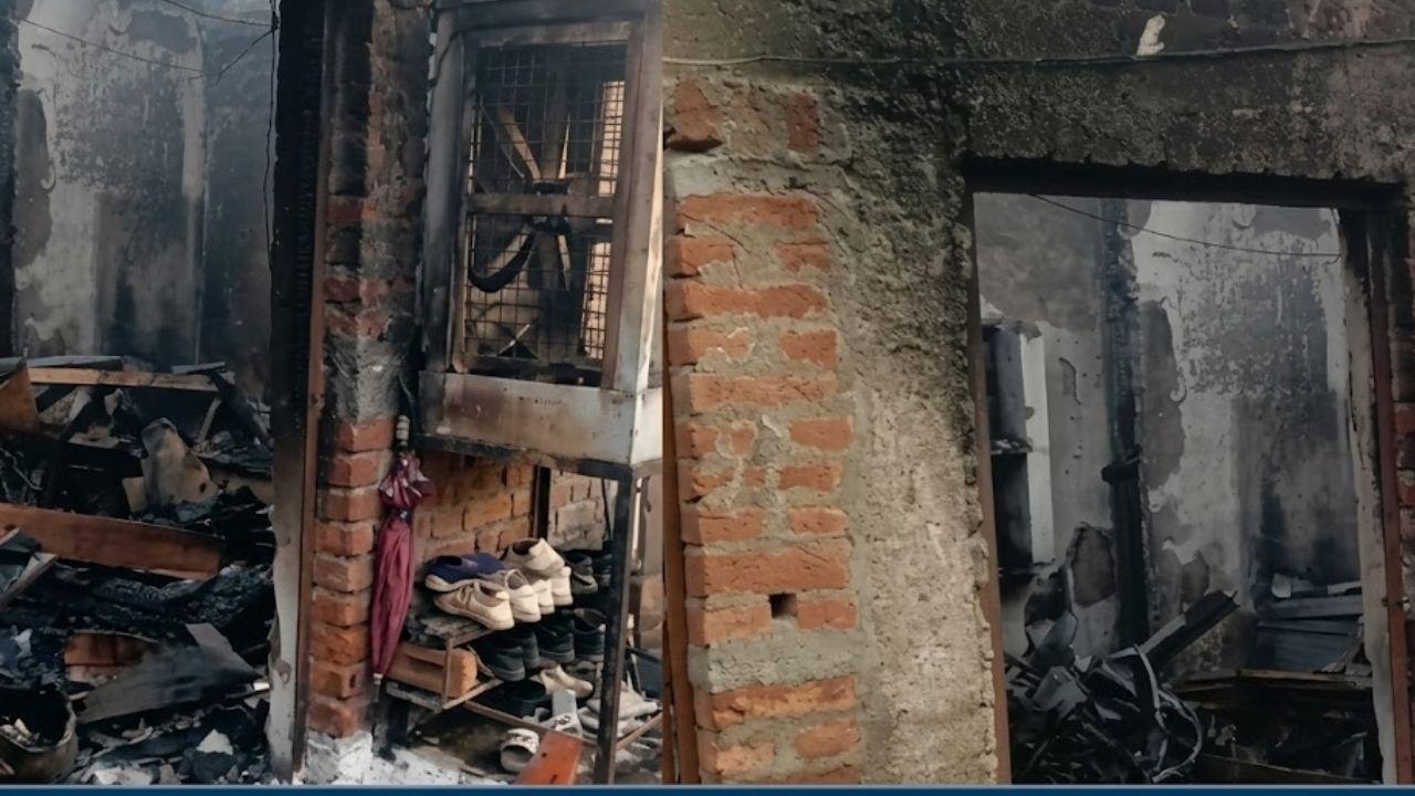 पत्नी के मायके जाते ही बिगड़ा पति का गुस्सा! अपने ही घर में लगा दी आग, धमाके से दहशत