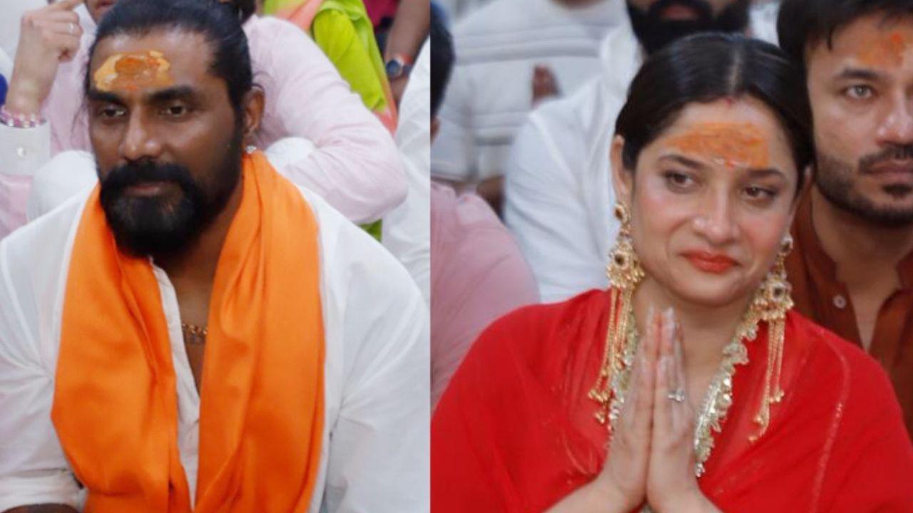 अंकिता लोखंडे, विक्की जैन और रेमो डिसूजा ने किए महाकाल दर्शन, भक्ति में डूबे दिखे सितारे