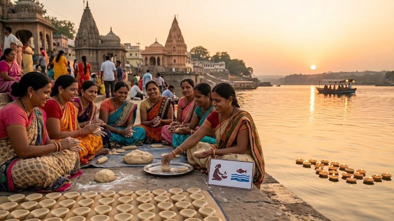 ओंकारेश्वर में अनोखी पहल: आटे के दीपकों से दीपदान, नर्मदा संरक्षण के साथ महिलाओं को रोजगार