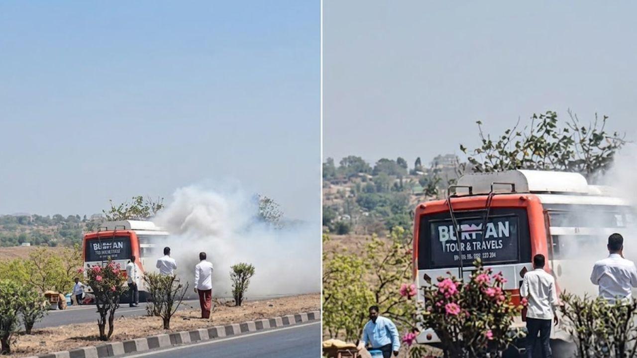 बड़वानी में चलती बस बनी आग का गोला! यात्रियों ने कूदकर बचाई जान