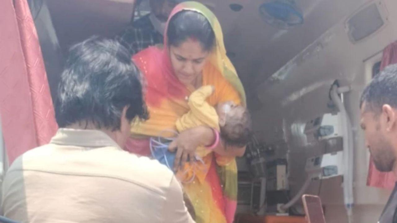 5 माह के यथार्थ के लिए बनी एयर एम्बुलेंस जीवनरेखा, उज्जैन से बेंगलुरु पहुंचा मासूम