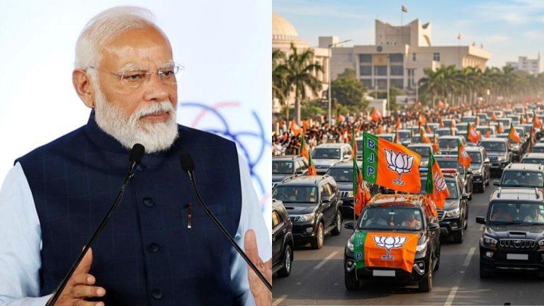 PM मोदी की अपील के बीच BJP नेता का बड़ा काफिला! भोपाल में दर्जनों गाड़ियों के साथ पहुंचे राकेश सिंह जादौन