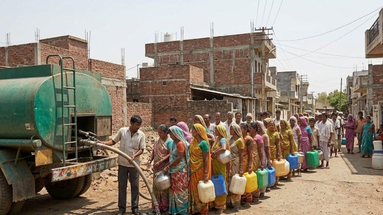 इंदौर में जल संकट गहराया! टैंकर के दाम 1000 रुपये तक पहुंचे, पॉश कॉलोनियां भी प्यास से बेहाल