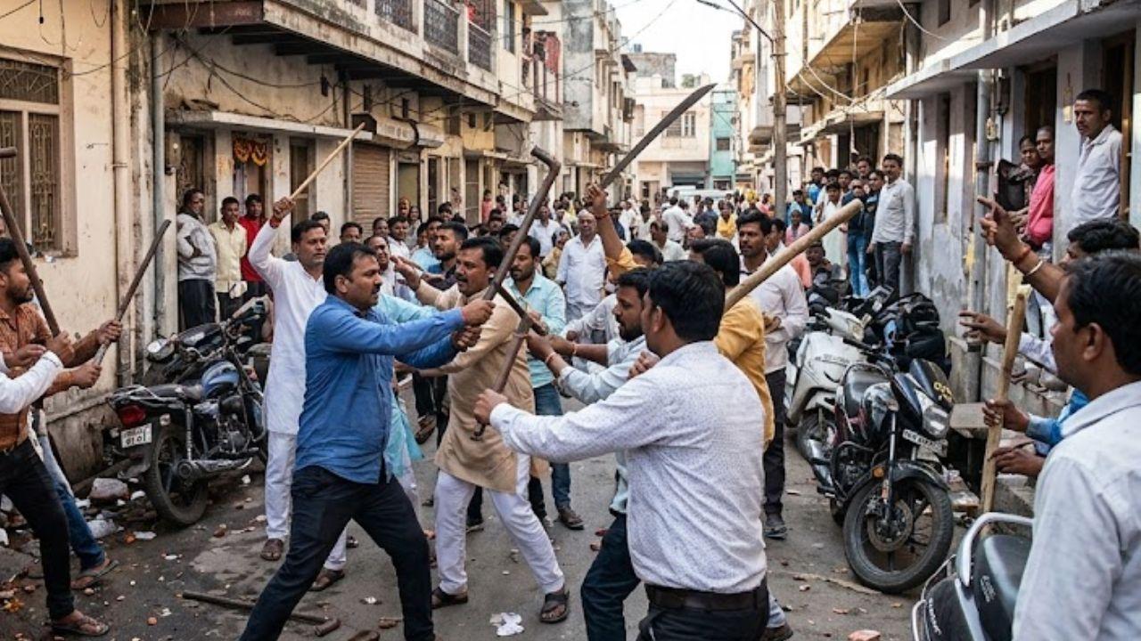 देवास में शादी समारोह बना युद्ध का मैदान: रात का विवाद सुबह तलवार और पाइप तक पहुंचा, 29 पर केस
