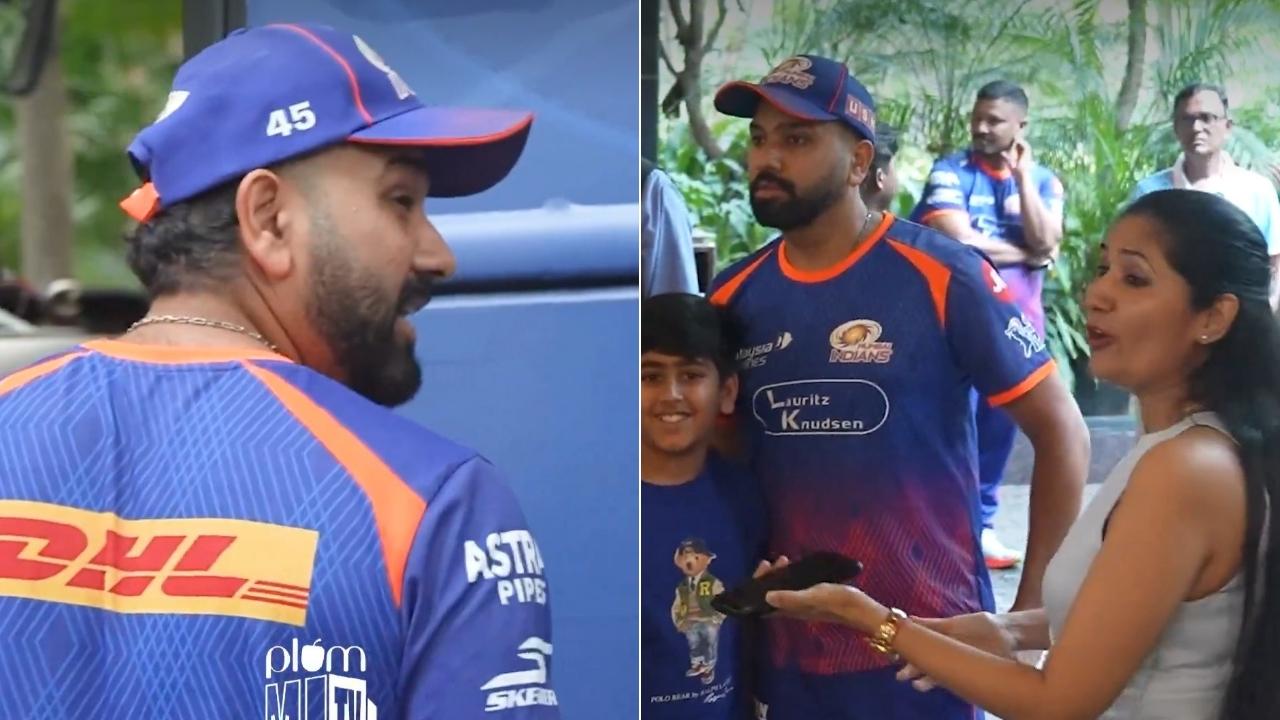 जबरा फैन से हुई रोहित शर्मा की मुलाकात, सोशल मीडिया पर वायरल हुआ हिटमैन का वीडियो